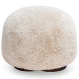 Oopa Swivel Ottoman, Off-White