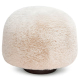 Oopa Swivel Ottoman, Off-White
