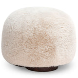 Oopa Swivel Ottoman, Off-White