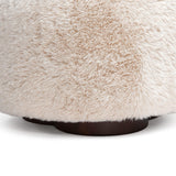 Oopa Swivel Ottoman, Off-White