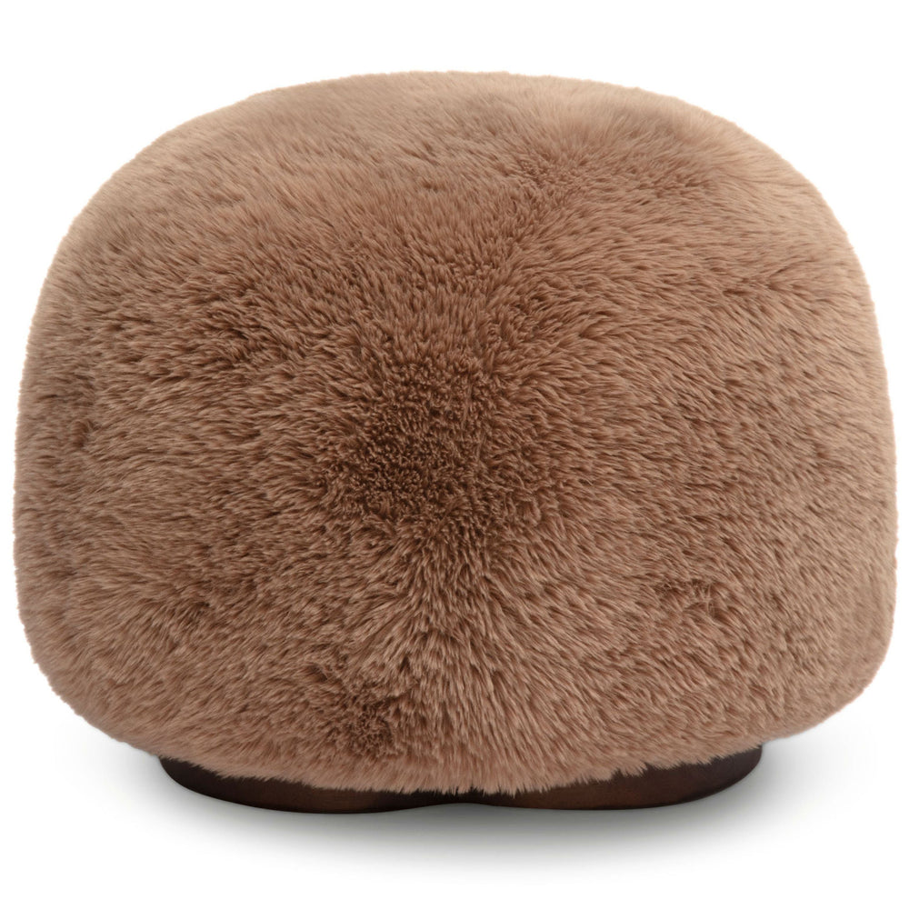 Oopa Swivel Ottoman, Taupe