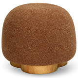 Oopa Swivel Ottoman, Bronze