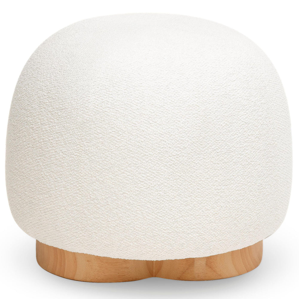 Oopa Swivel Ottoman, Cream