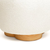 Oopa Swivel Ottoman, Cream