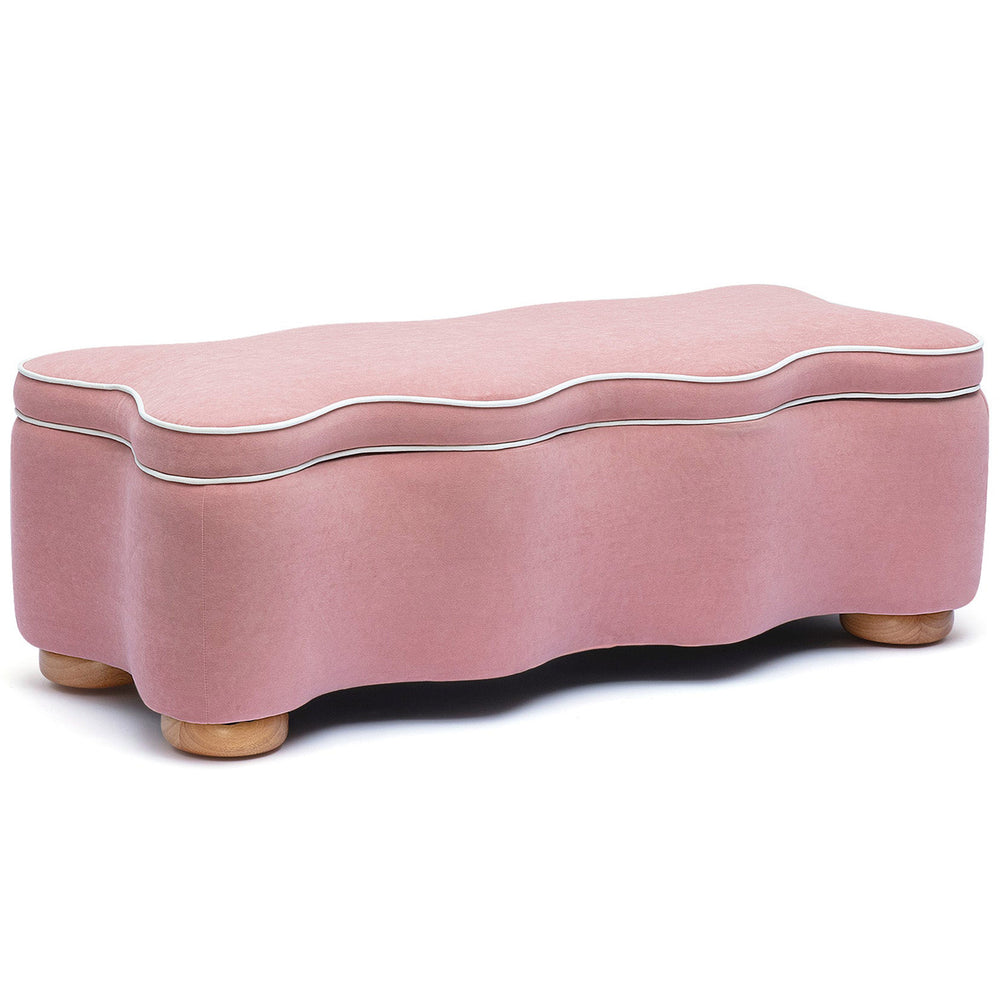 Thalia Storage Bench, Pink