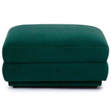 Perry Modular Ottoman, Deep Green