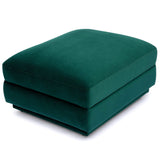 Perry Modular Ottoman, Deep Green