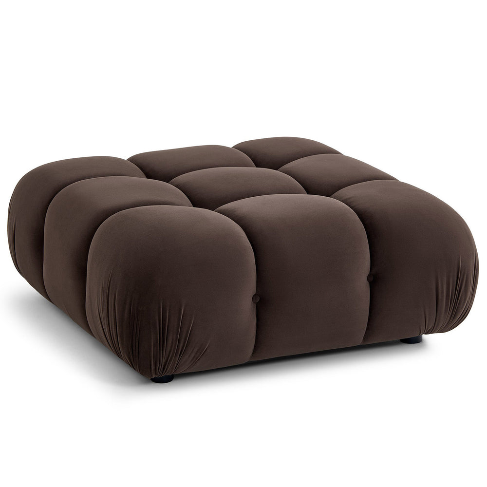 Calliope Modular Ottoman, Dark Brown