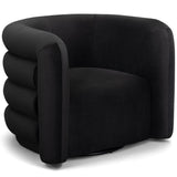 Curves Swivel Chair, Black