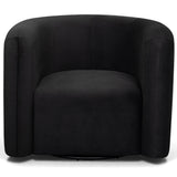 Curves Swivel Chair, Black