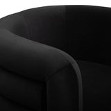 Curves Swivel Chair, Black