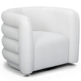 Curves Swivel Chair, Cream