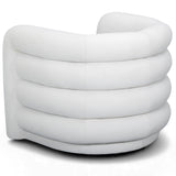 Curves Swivel Chair, Cream