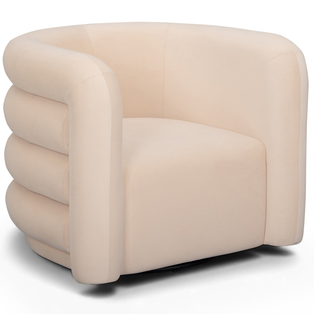 Curves Swivel Chair, Peach