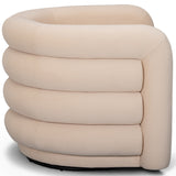 Curves Swivel Chair, Peach