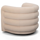 Curves Swivel Chair, Peach