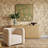 Curves Swivel Chair, Peach