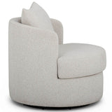 Silvi Swivel Chair, Off-White