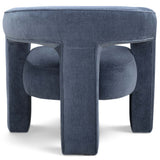 Malone Accent Chair, Blue Denim