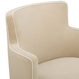 Passe Tasseled Swivel Chair, Tan