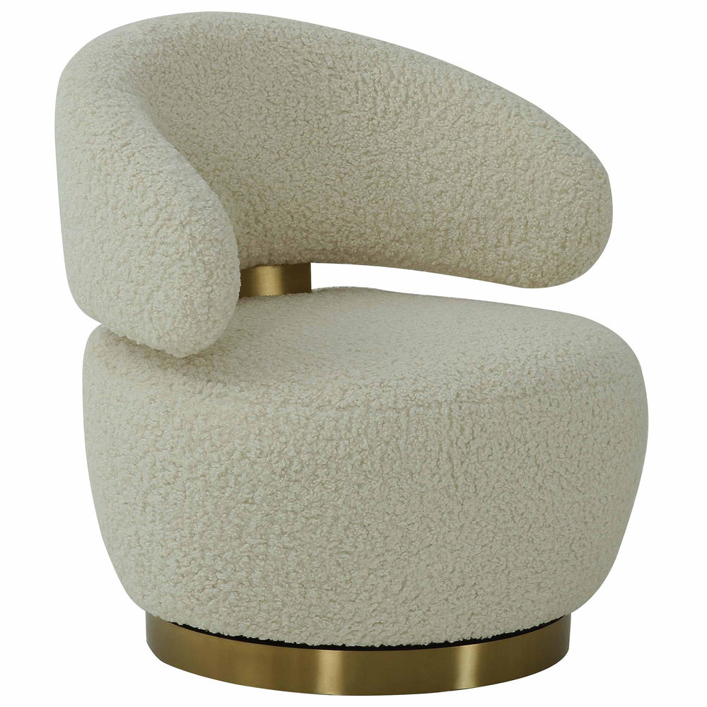 Austin Swivel Chair, Beige