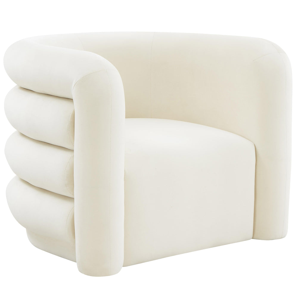 Curves Lounge Chair, Cream