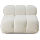 Calliope Modular Armless Chair, Cream