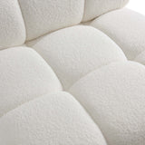 Calliope Modular Armless Chair, Cream