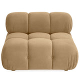 Calliope Modular Armless Chair, Cafe Au Lait