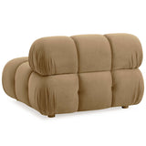 Calliope Modular Armless Chair, Cafe Au Lait