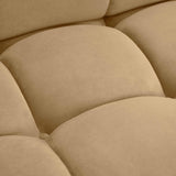 Calliope Modular Armless Chair, Cafe Au Lait