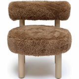 Carmel Chair, Dark Taupe-Furniture - Chairs-High Fashion Home