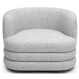 Astor Swivel Chair, Light Grey-Furniture - Chairs-High Fashion Home
