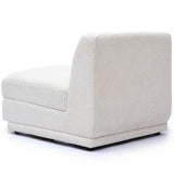 Perry Modular Armless Chair, Cream