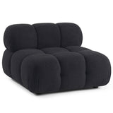 Calliope Modular Armless Chair, Black