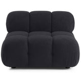 Calliope Modular Armless Chair, Black