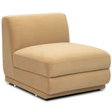 Perry Modular Armless Chair, Tan
