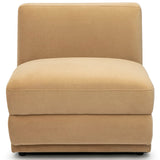 Perry Modular Armless Chair, Tan