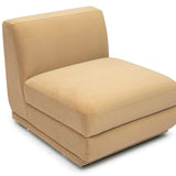 Perry Modular Armless Chair, Tan