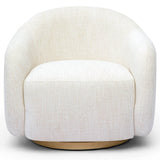 Salma Swivel Chair, Cream