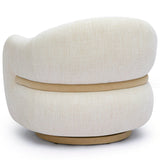 Salma Swivel Chair, Cream