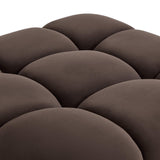 Calliope Modular Armless Chair, Dark Brown