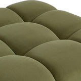 Calliope Modular Armless Chair, Olive Green
