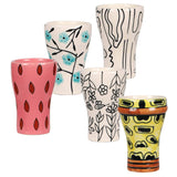 Velma Ceramic Glasses, Set of 5-Accessories-High Fashion Home