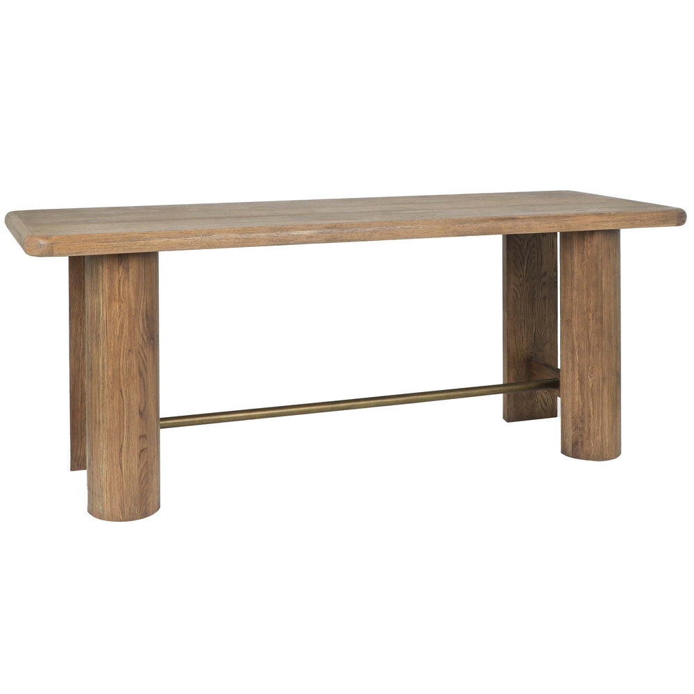 Tacoma Rectangular Gathering Table, Tawny Brown-Furniture - Dining-High Fashion Home