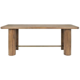 Tacoma Rectangular Gathering Table, Tawny Brown-Furniture - Dining-High Fashion Home