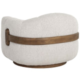 Tadeo Swivel Chair, Dove Cream-Furniture - Chairs-High Fashion Home