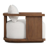 Tahana Outdoor Swivel Chair, Alessi Linen by Four Hands-Furniture - Chair-High Fashion Home