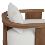 Tahana Outdoor Swivel Chair, Alessi Linen by Four Hands-Furniture - Chair-High Fashion Home