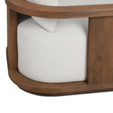 Tahana Outdoor Swivel Chair, Alessi Linen by Four Hands-Furniture - Chair-High Fashion Home